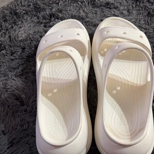 CROCS White Slide Sandals